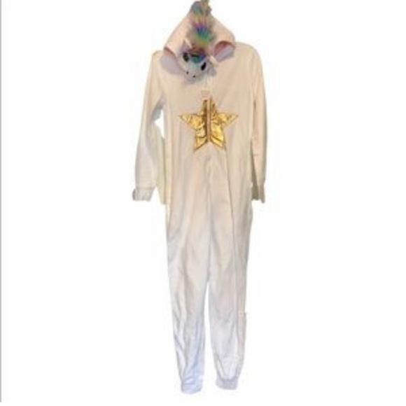 Easy Halloween costume Unicorn Onesie Size Adult L/XL Pajama Day - - Picture 3 of 3